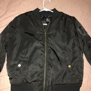 Forever 21 Black Bomber Jacket